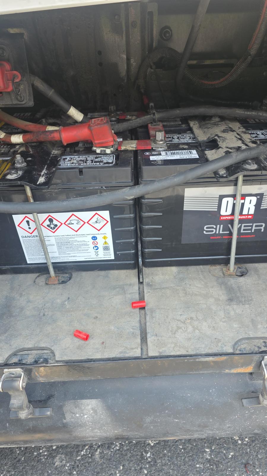 Truck mechanic inspecting commercial vehicle Austin TX